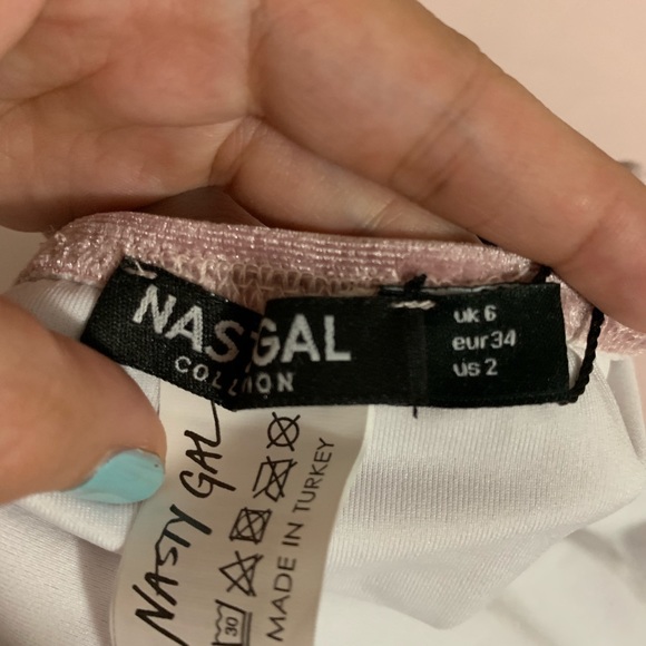 NASTY GAL PINK VELVET BIKINI SET - Picture 3 of 4